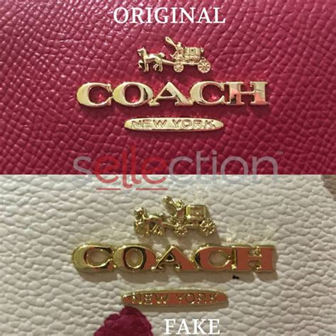 real vs fake coach logo